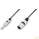 10 M Cable XLR macho a Jack estereo