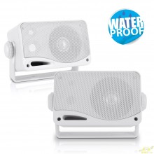 Pyle PLMR24 - Altavoces resistentes al agua, blanco