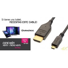 Cable HDMI - Micro HDMI 1,8mts