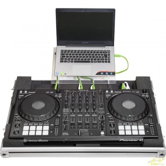 Flight Case Ultra Delgado Pioneer® DDJ-1000/DDJ-SX3/DDJ-FLX6 Plata