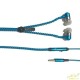 AURICULARES ESTÉREO, CABLE AZUL, MINI-JACK 3