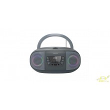 Radio CD USB FM con entrada auxiliar.