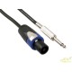 CABLE DE ALTAVOZ PROFESIONAL, CONECTOR DE 2 POLOS MACHO A CONECTOR MONO MACHO DE 6.35mm (10m)