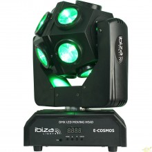 CABEZA MOVIL DMX RETRO DE LED RGBW 4-en-1 12 x 10W