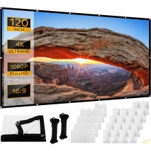 120 " Pantalla Proyector Portatil Plegable para Cine en casa