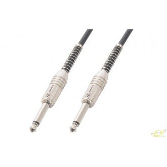 Conexion jack 6.3mm macho - 6.3mm macho, negro, 6m