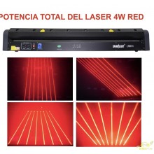 LR8R-5 BARRA OSCILANTE LASER ROJO DE 8x500mW