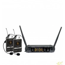 Karma SET 8202LAV Micrófono inalámbrico Dual UHF Diadema