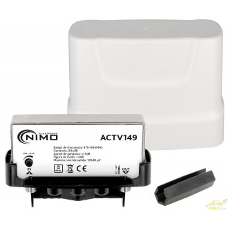 ACTV149 AMPLIFICADOR EXTERIOR DE MÁSTIL PARA ANTENA TV 1E:1S UHF