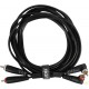 Cable rca a rca acodado 3 metros udg