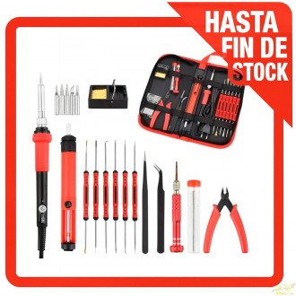 Kit de soldadura (Soldador regulable) 20 en