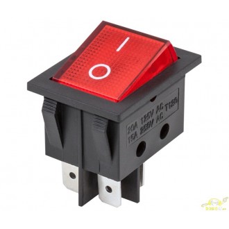 INTERRUPTOR BIPOLAR DE BALANCÍN CON LUZ 15A