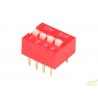 Interruptor DIP Horizontal Perfil Alto 4 Posiciones