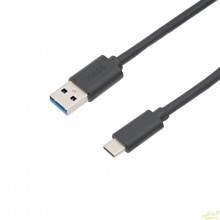 Cable USB-A 3.0 Macho a USB-C 3.1 Macho Gen2 10Gbps 3A, Negro 3m