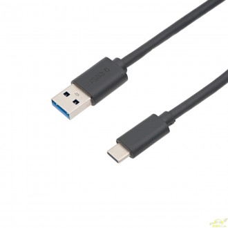 Cable USB-A 3.0 Macho a USB-C 3.1 Macho Gen2 10Gbps 3A, Negro 3m