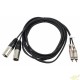 CABLE 2 RCA MACHO A 2 XLR MACHO 1.5M HILEC