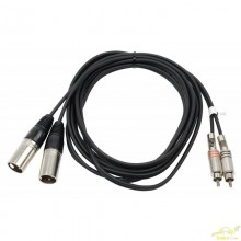 CABLE 2 RCA MACHO A 2 XLR MACHO 1.5M HILEC