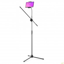 Pie de Micrófono jirafa y tablet