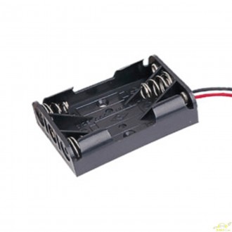 Portapilas plano para 3 pilas de 1'5V (4'5V).