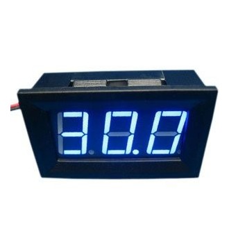 Mini Voltimetro Led Azul 3 a 30v - Imagen 1