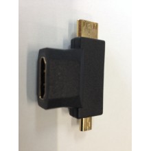 Hdmi Hembra a Mini Hdmi y Micro Hdmi - Imagen 1