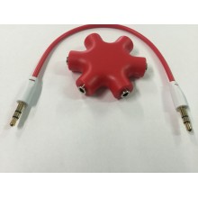 Spliter Divisor Mini Jack 3,5 mm 1 a 5 Salidas - Imagen 1