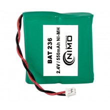 Pack de baterías 2,4V/550mAh NI-MH.