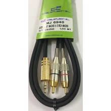 Conexión Jack 3,5 a 2 RCA macho