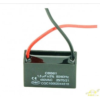 CB661 Condensador de arranque ventiladores 450v 1,5 uf