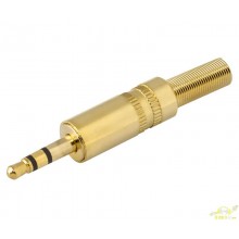 Mini Jack 3,5 Estereo Dorado - Imagen 1