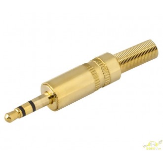 Mini Jack 3,5 Estereo Dorado - Imagen 1