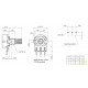 Potenciometro rotatorio eje 15mm diferentes valores