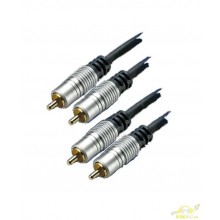 Conexion 5 m Rca Macho a Macho Hifi