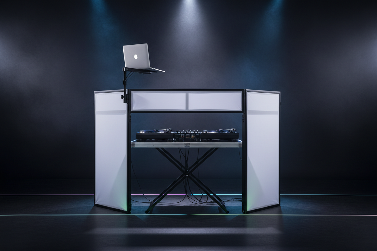 Cabinas y Mesas DJ Plegables y Portátiles