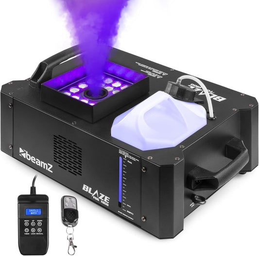 BeamZ BLAZE1800 - Máquina de humo vertical y horizontal RGBA, 1800 W