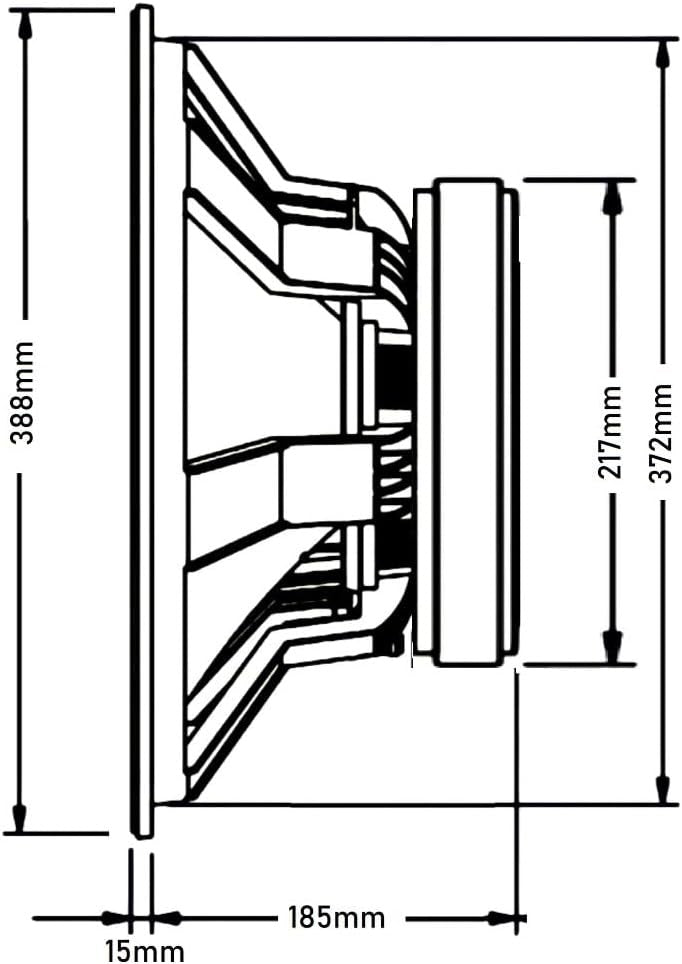 SVG15SUB1000/8 Subwoofer 15 Pulgadas Altavoz