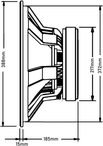 SVG15SUB1000/8 Subwoofer 15 Pulgadas Altavoz