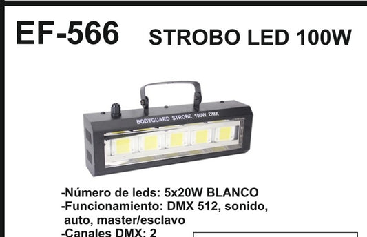 STROBO LED 100W LED DMX