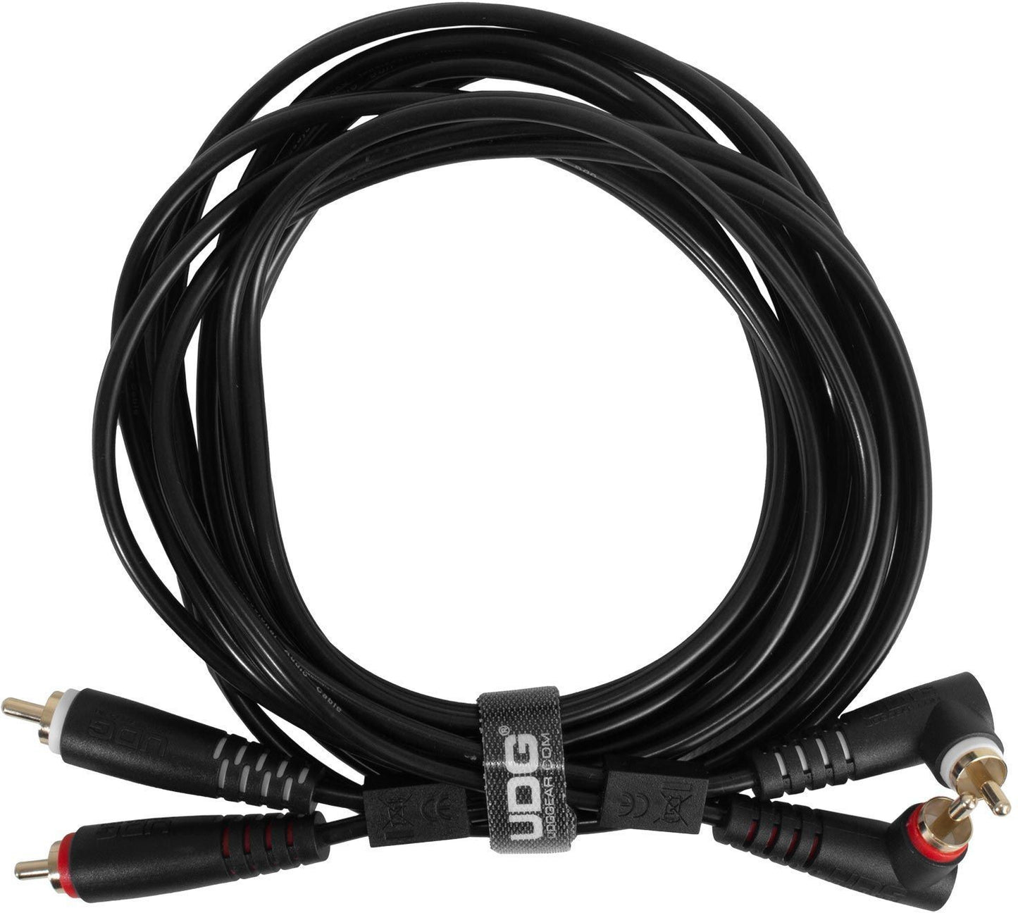 Cable rca a rca acodado 3 metros udg