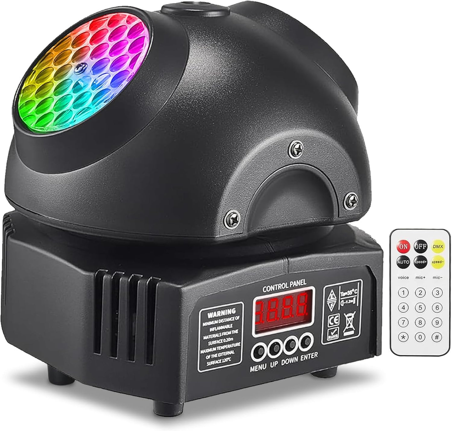 Mini cabeza movil laser y rayos Laser