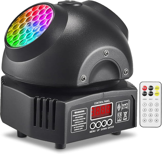 Mini cabeza movil laser y rayos Laser