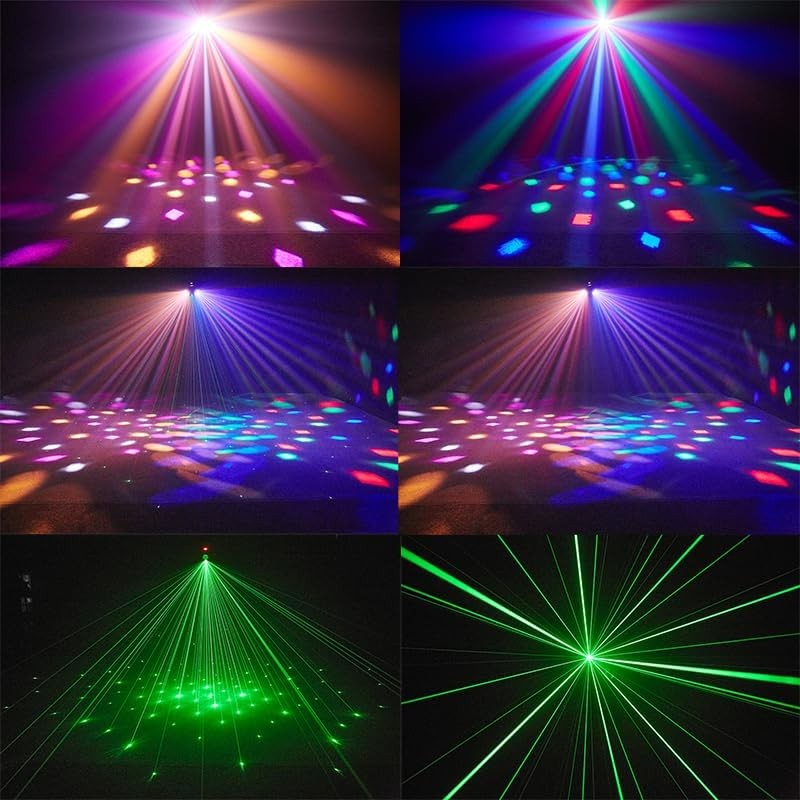 Mini cabeza movil laser y rayos Laser