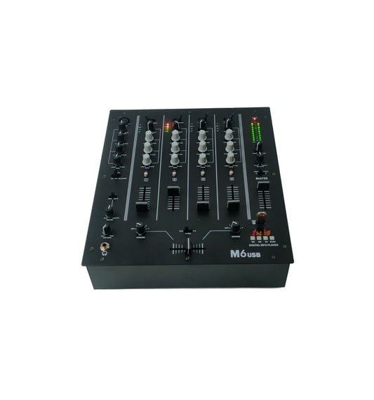 SV6DMIX MESA DE MEZCLAS DJ PROFESIONAL 4 CANALES