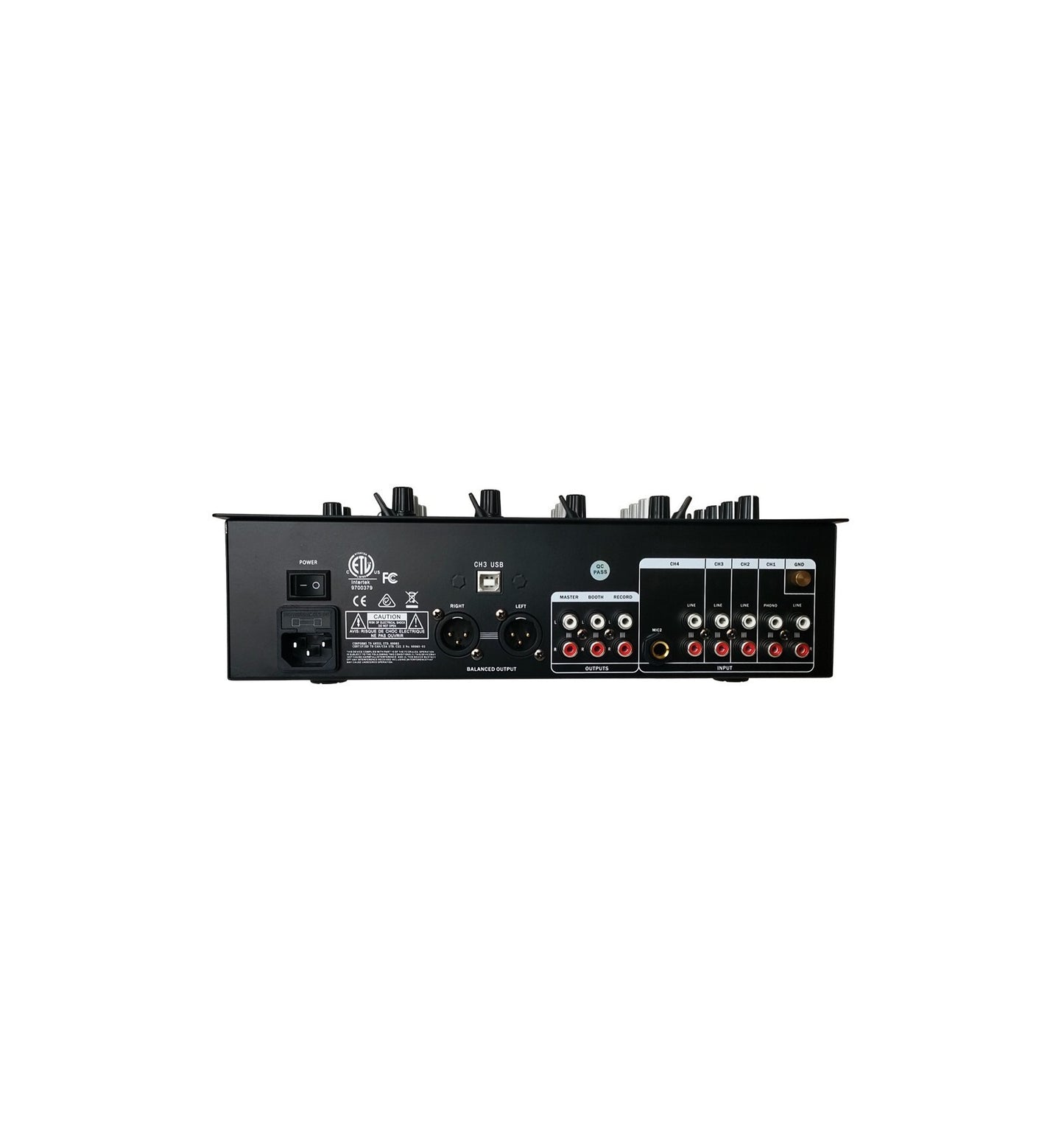 SV6DMIX MESA DE MEZCLAS DJ PROFESIONAL 4 CANALES