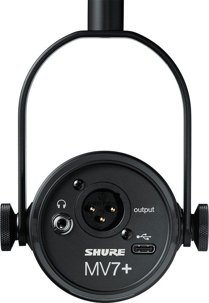 SHURE MV7+ Micrófono dinámico XLR / USB-c de calidad profesional