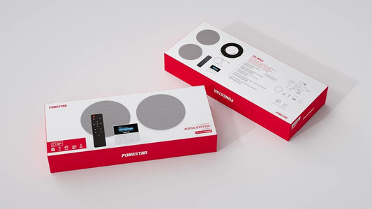 Fonestar KS Wall  2 altavoces de techo y amplificador de pared.