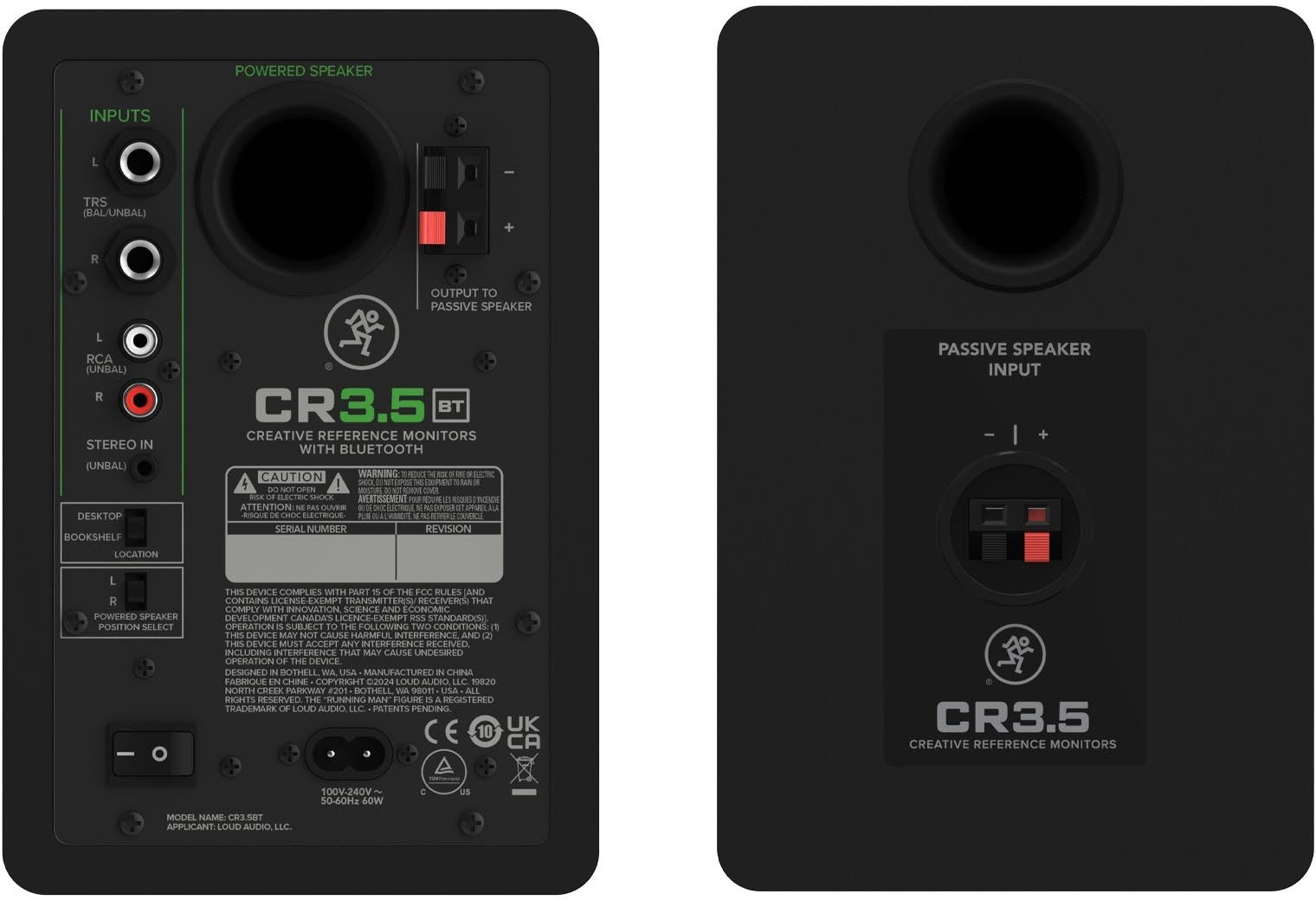 CR3.5BT Pareja de monitores de 3.5" con Bluetooth