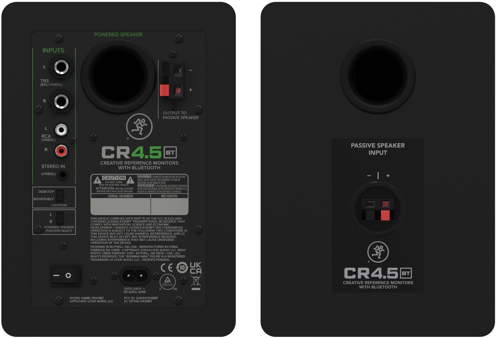 CR4.5BT Pareja de monitores de 4.5" con Bluetooth