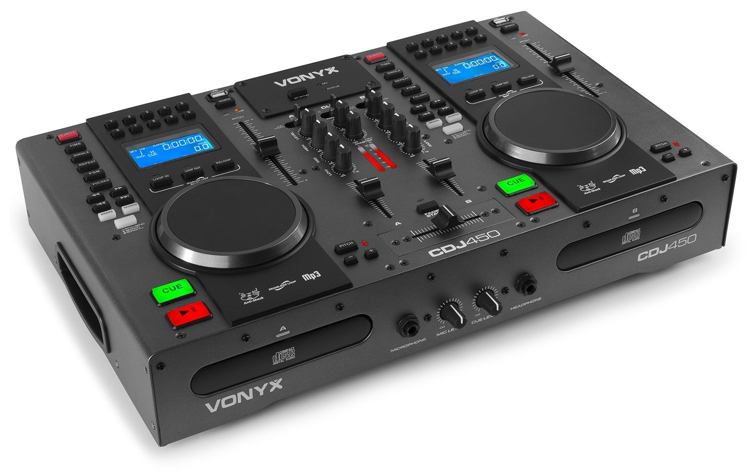 CDJ450 DOBLE REPRODUCTOR MEZCLADOR SOBREMESA CD/MP3/USB CON BT