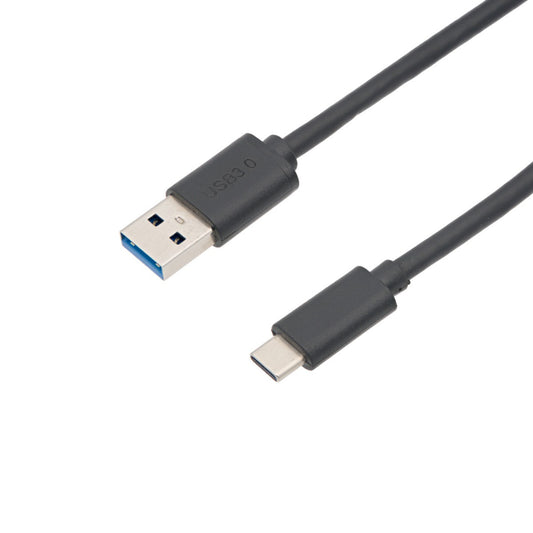 Cable USB-A 3.0 Macho a USB-C 3.1 Macho Gen2 10Gbps 3A, Negro 3m